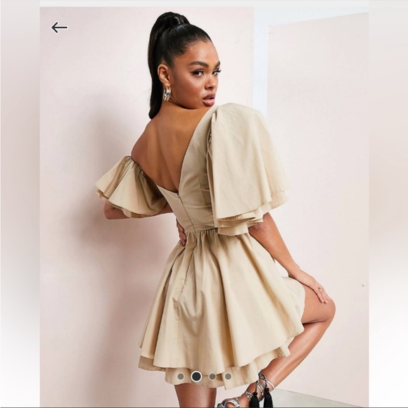 ASOS Luxe NEW One Shoulder Party Corset Dress 0 - Picture 2 of 2